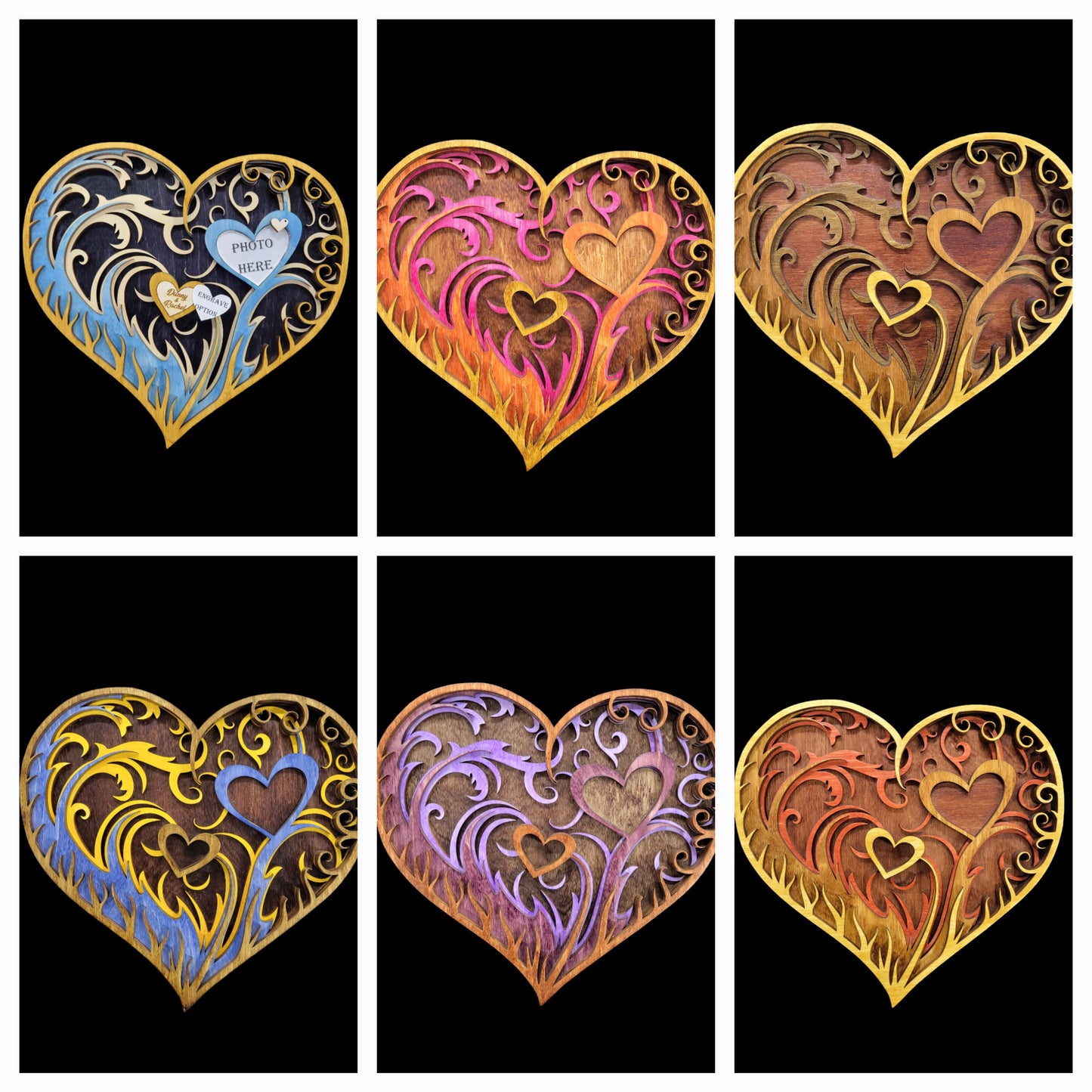 Love of Layers, Heart PHOTO Frame