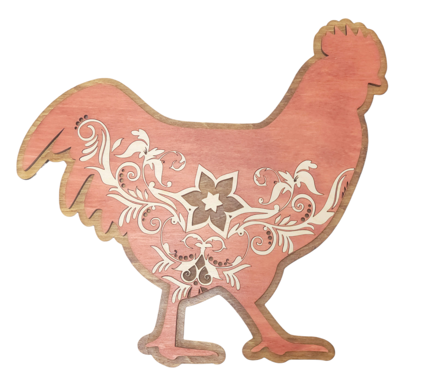 Chickens, Happy Hen with Inlays