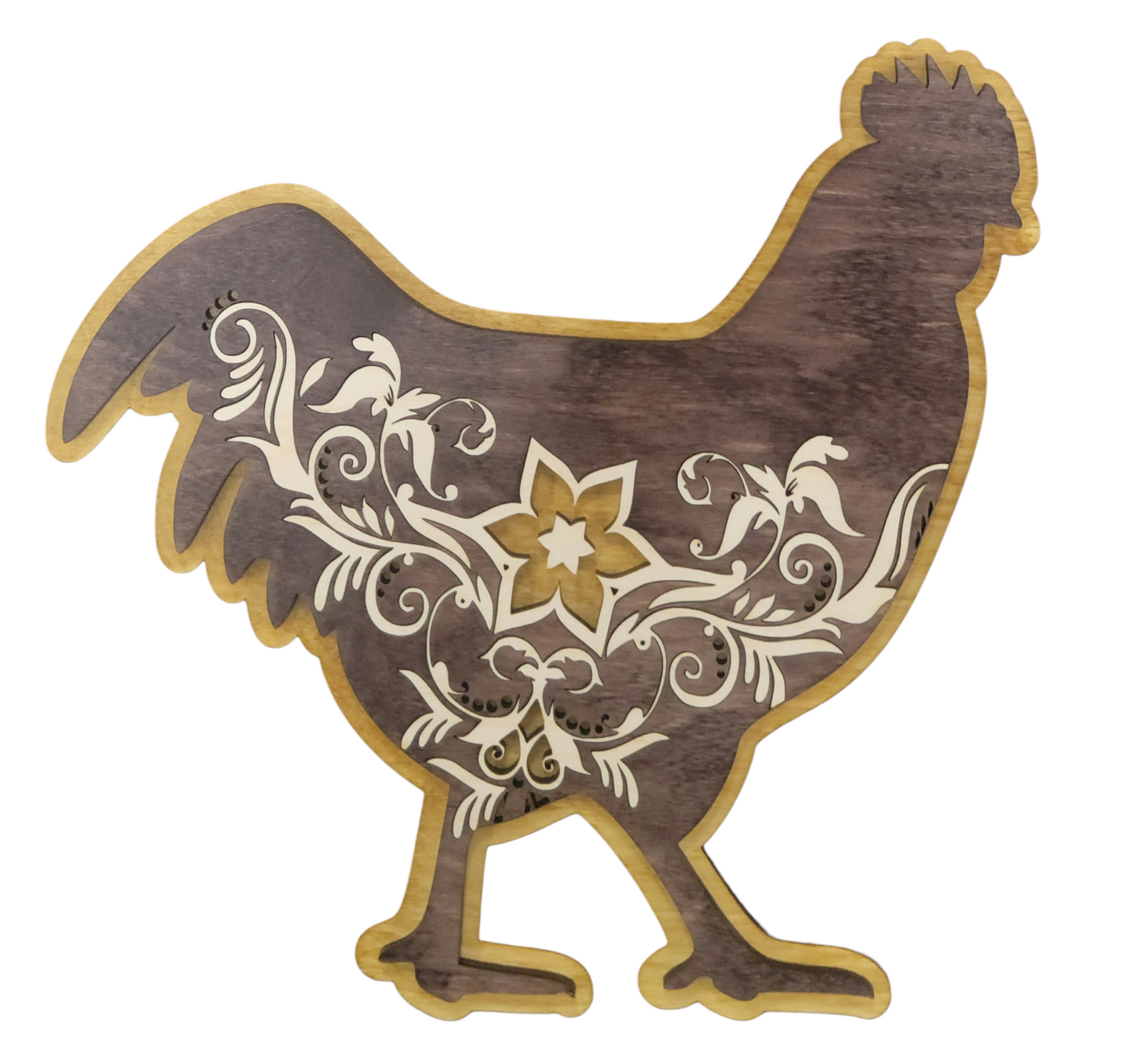 Chickens, Happy Hen with Inlays