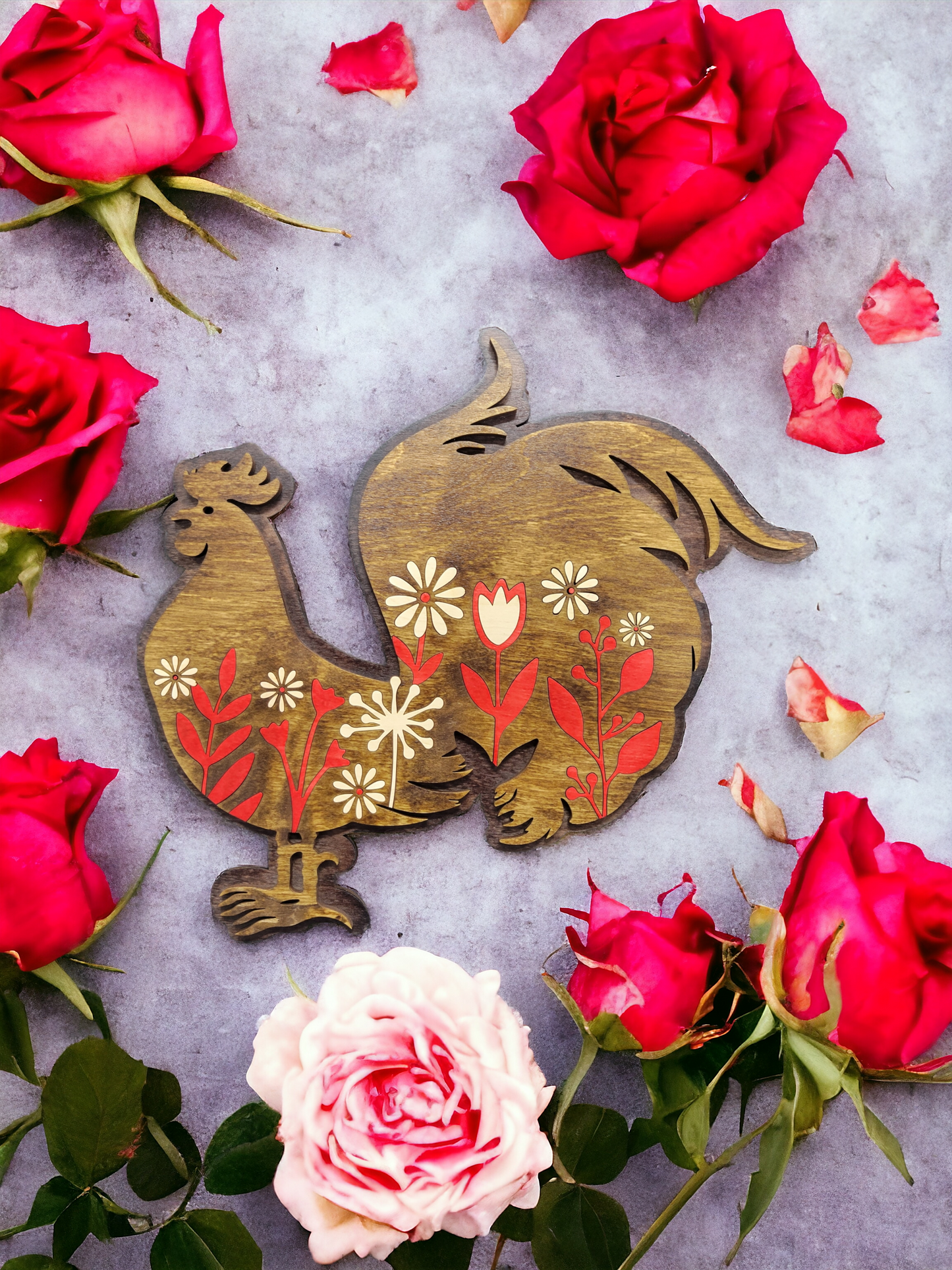 Chickens, Ravishing Roo with Inlays