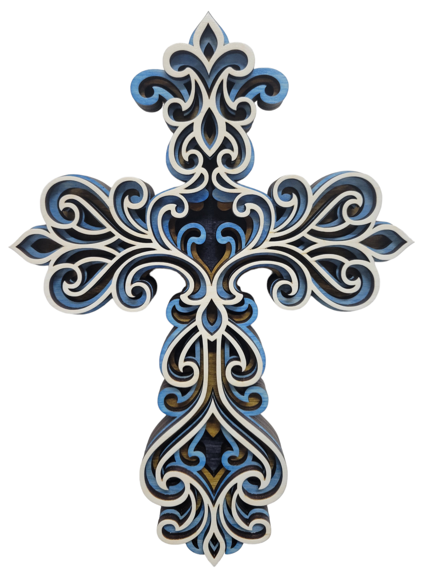 Christian, Layered Cross Design 1