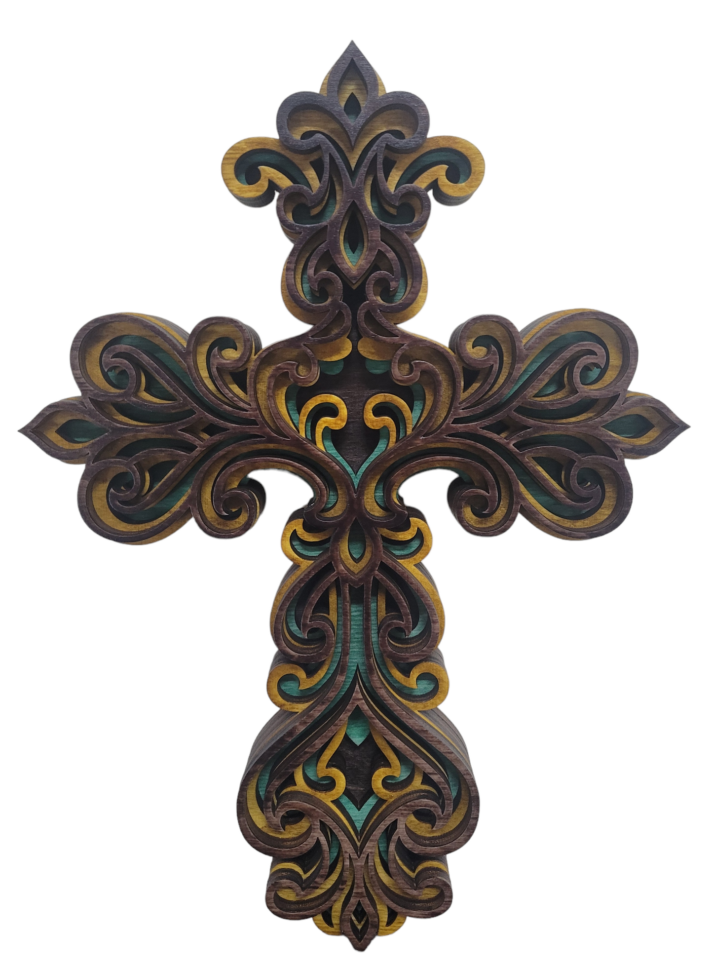 Christian, Layered Cross Design 1