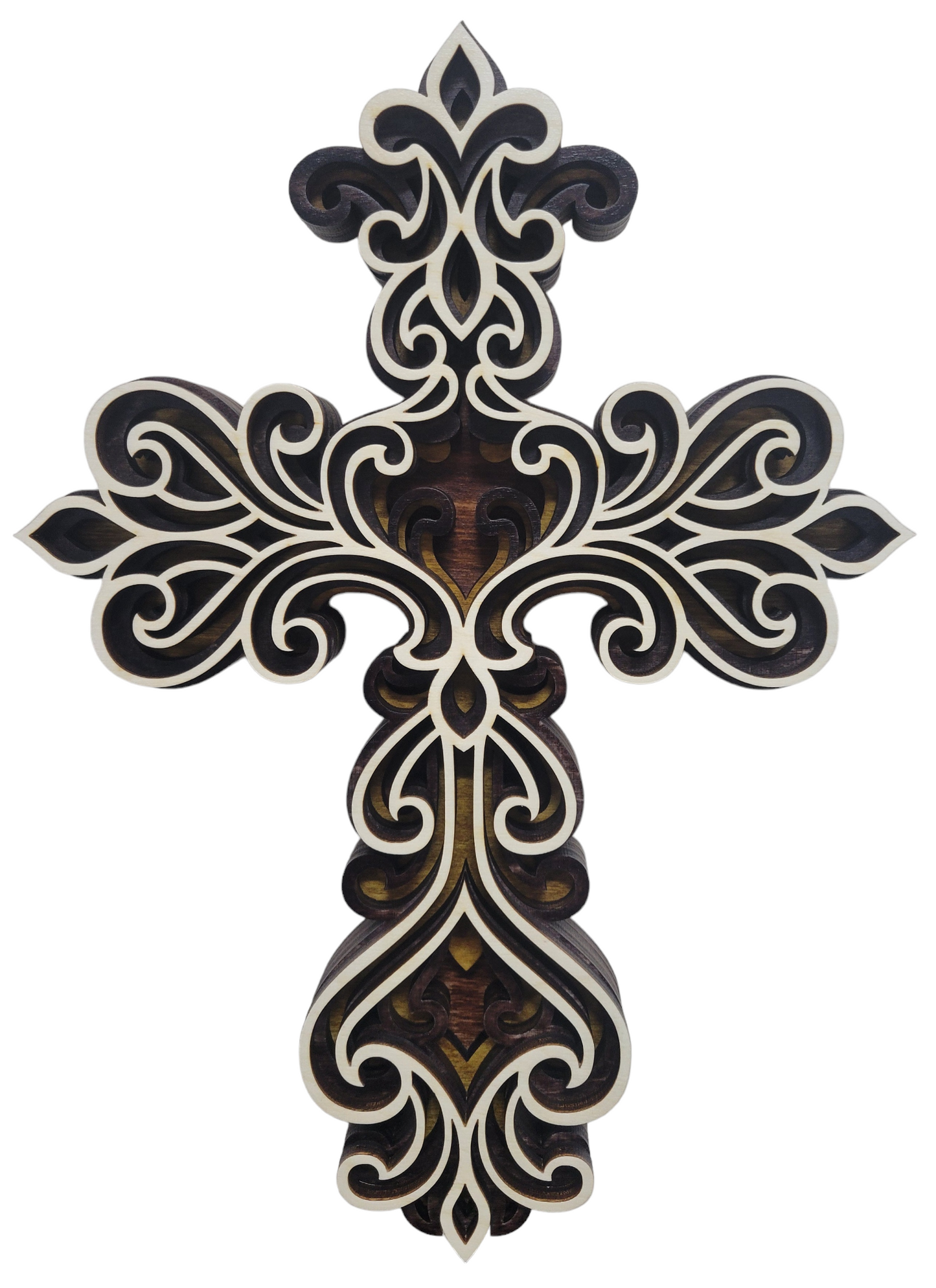Christian, Layered Cross Design 1