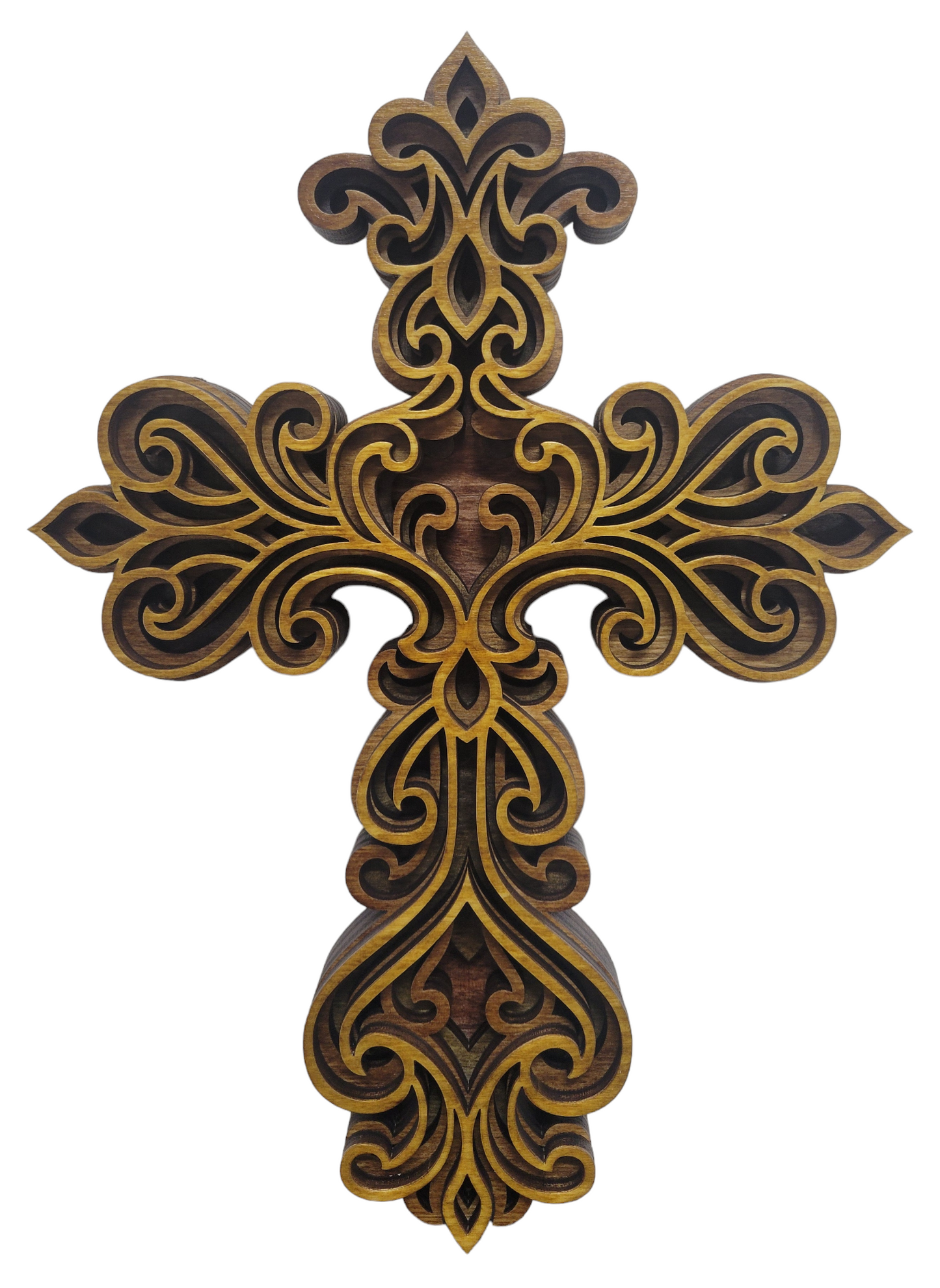 Christian, Layered Cross Design 1